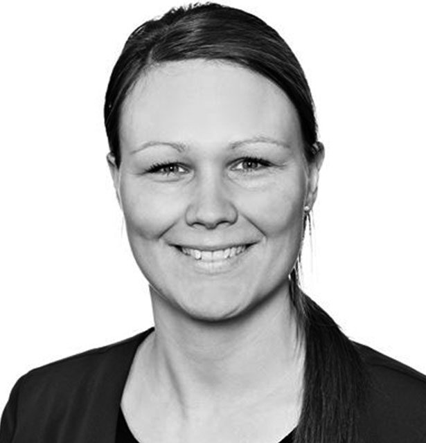 Nanna Vetter fra Sparekassen Kronjylland taler på konferencen Bæredygtighed i den finansielle sektor