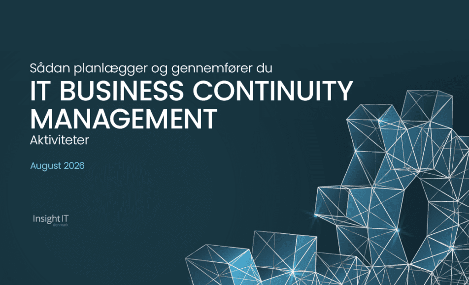 IT Business Continuity Management - kursus - Insight IT